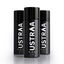 Ustraa Black Deodorant Body Spray (Set of 3)