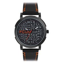Fcuk Watches Analog Black Dial Watch for Men - FK00013C