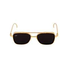 Floyd Golden Frame Black Lense Fashion Sunglasses (8899_Gld_Blk)