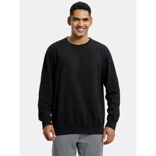 Jockey 2716 Men Super Combed Cotton French Terry Solid Sweatshirt - Black
