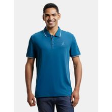 Jockey 3911 Men Super Combed Cotton Rich Solid Half Sleeve Polo T-Shirt-Seaport Teal