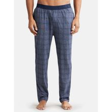 Jockey IM03 Men Tencel Micro Modal Cotton Elastane Regular Fit Pyjama - Mid Blue