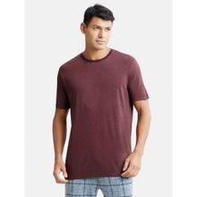 Jockey IM20 Men Tencel Micro Modal And Combed Cotton Blend T-Shirt - Wine & Maroon