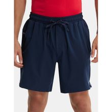 Jockey MV20 Men Recycled Microfiber Elastane Solid Active Wear Shorts - Navy
