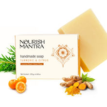 Nourish Mantra Turmeric & Citrus Handmade Bathing Soap for Tan Removal & Improved Skin Tone