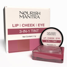 Nourish Mantra Lip, Cheek, & Eye Tint with Rich Pigment and Long-lasting Color 3 in 1