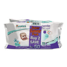 Himalaya Gentle Baby Wipes - Super Saver Pack Buy 2 Save Rs.50(Each 72 Wipes)