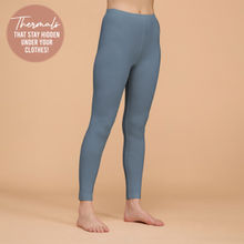 Ultra Light and Soft Thermal Leggings that stay hidden under clothes-NYOE06 Grey
