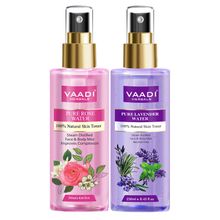 Vaadi Herbals Rose & Lavender Water - 100% Natural & Pure Skin Toner - Pack Of 2