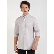 Calvin Klein Brown Solid Regular Fit Oxford Woven Shirt