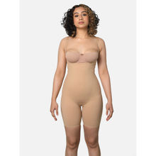ButtChique Full-bodysuit Beige Shapewear All Over Sculpting With Adjustable Straps