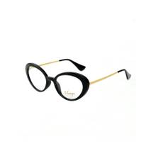 Vintage Women Cat Eye Regular Lens Black Frame (52)