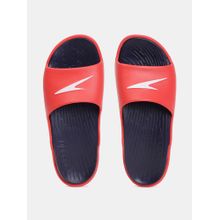 Speedo Men's Dual Colour Slides - True Navy & Fed Red