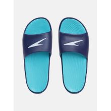 Speedo Dual Colour Slide Blue Navy Blue White