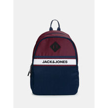 Jack & Jones Navy Blue Colourblocked Backpack