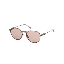 Ermenegildo Zegna Brown Metal Sunglass EZ0234 55 38J