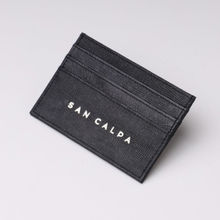 San Calpa Black Saffiano Cardholder Wallets