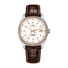 Titoni Cosmo Date Analog Dial Color White Men Watch - 878 Srg-St-606 (M)