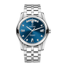 Titoni Airmaster Day-Date Analog Dial Color Blue Men Watch - 93808 S-259 (M)