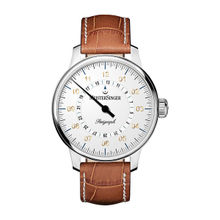 Meistersinger Perigraph Date Analog Dial Color White Men Watch - Am1001G (M)