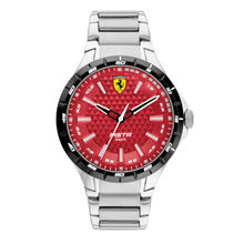 Scuderia Ferrari PISTA 0830865 Analog Silver Dial Watch for Men