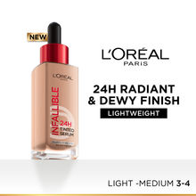 L’Oreal Paris Infallible 24H Tinted Serum Foundation, Lightweight, Dewy & Radiant