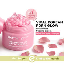 Earth Rhythm Capsule Cream For Barrier Repair With Vegan Rose Pdrn & Collagen