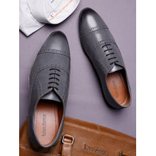 Louis Stitch Men Ash Grey Formal Lace Up Oxford Shoes