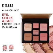 Milani All-Inclusive Eye, Cheek & Face Palette-Light to Medium
