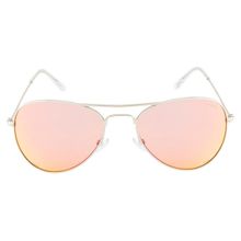Opium Eyewear Unisex Pink Aviator Sunglasses with UV Protected Lens - OP-1200-C89