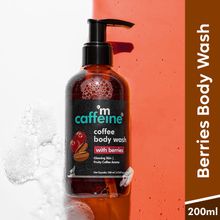 MCaffeine Coffee & Berries Body Wash For Soft & Glowing Skin - Vibrant Berries Aroma - Sulphate Free