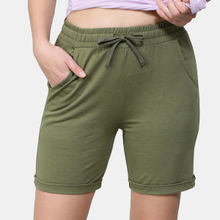 Jockey Aw23 Womens Super Combed Cotton Rich Regular Fit Shorts - Burnt Olive