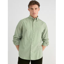 GANT Men Green Button Down Collar Full Sleeve Oxford Shirt
