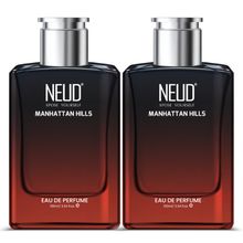 Neud Manhattan Hills Luxury Perfume For Sophisticated Men Long Lasting EDP - Pack Of 2