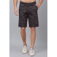 Cantabil Men Grey Solid Cotton Shorts