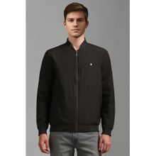 Louis Philippe Olive Solid Regular Fit Jacket