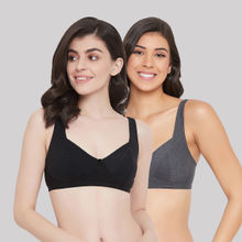 Clovia Cotton Non-padded Non-wired Full Coverage Bra (pack Of 2)