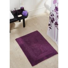 OBSESSIONS Washable Reversible Purple Gum Drop Cotton Bathmat (S)