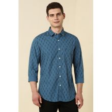Allen Solly Blue Printed Shirt For Men