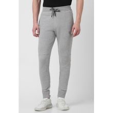 Van Heusen Men Athleisure Drawstring Waist & Side Panel Joggers - Grey