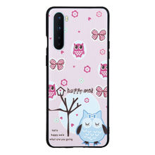 DOOBNOOB Happy Owl Unique 3D Print Back Cover Case For Oneplus Nord (Light Peach)