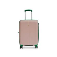 United Colors of Benetton Unisex Hard Luggage Baby Pink TSA Lock Trolley Bag