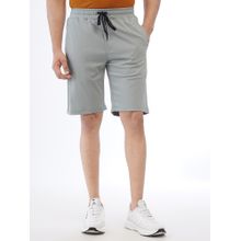 JadeBlue Men's Light Green Lycra Slim Fit Solid Shorts