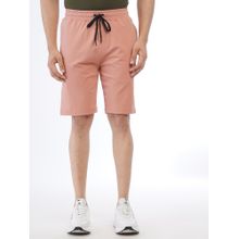 JadeBlue Men's Pink Slim Fit Lycra Shorts