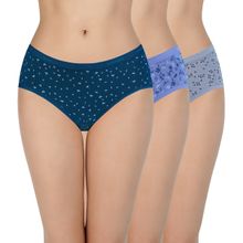 Amante Print Three-fourth Coverage Low Rise Hipster Panties (Pack of 3)
