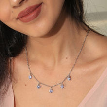 Toniq Silver Heart Charm Necklace For Women(osxxn46)