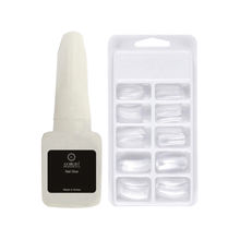Gorgio Professional Transparent Nail Tips 10 Sizes +Nail Glue GNTG0335
