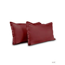 Haus & Kinder Crimson Velvet 300Tc Pillow Cover (Pack Of 2)