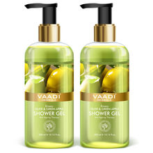 Vaadi Herbals Breezy Olive & Green Apple Shower Gel (Pack of 2)