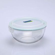 Glasslock Mixing Bowl Airtight Break Resistant Food Storage Container,Round, 2000 ml